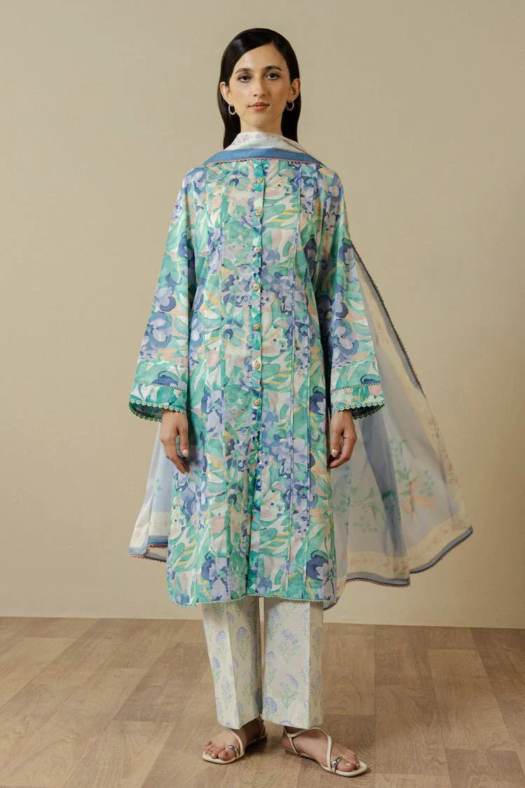 Shop from khaslibaas | Coco by Zara Shahjahan printed Lawn '26 (ELARIS D6-B) .Buy 100% original Designer Suit like Maria b, Sobia Nazir zainab Chottani Various Pakistani brands perfect for casual & formal wear.delivery available in UK, USA, Canada, UAE, Dubai and other countries... 