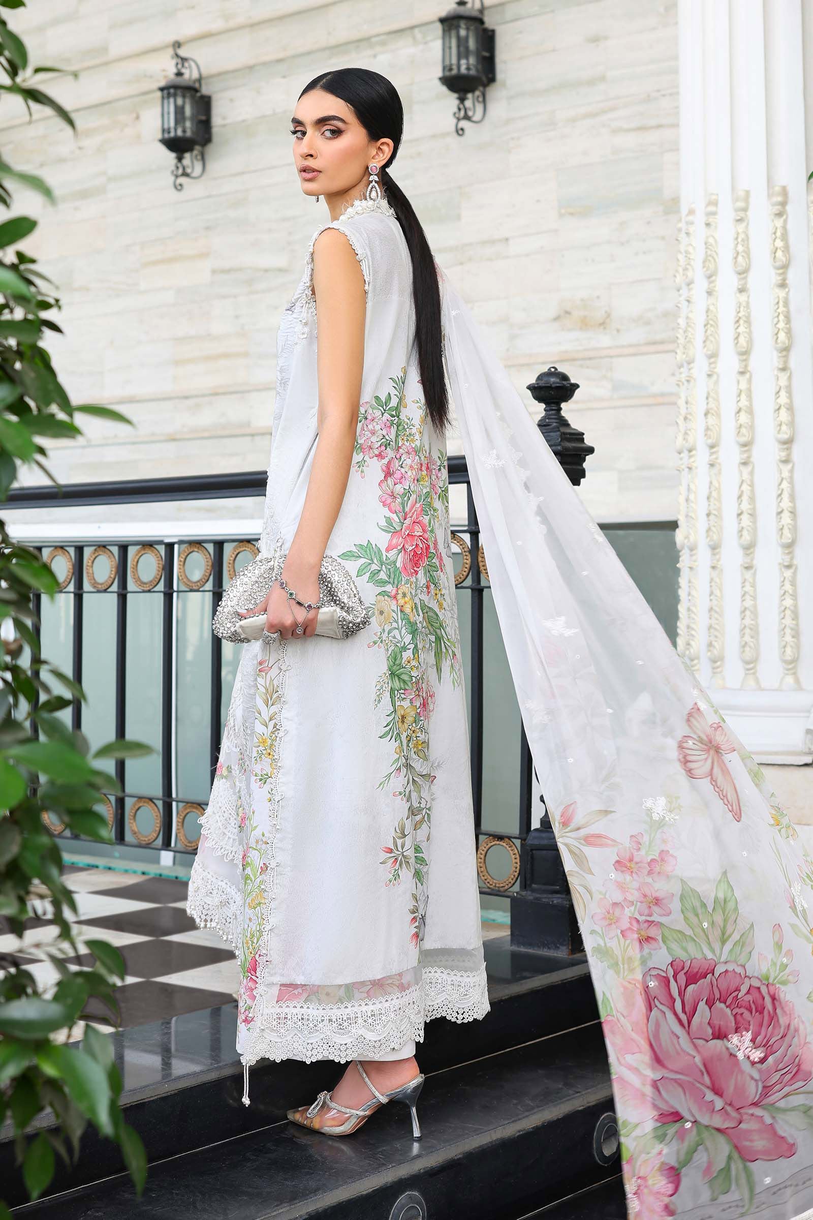 Buy from khaslibaas mariab Luxury lawn Eid II - 3 piece unstitched embroidered lawn suit for women ( D-03).choose good quality brands like Maria b Sobia Nazir Various Pakistani branded dresses summer fabric, elegant design, perfect for casual & formal wear.delivery available in UK, USA,Australia, Canada, UAE, Dubai and other countries... 