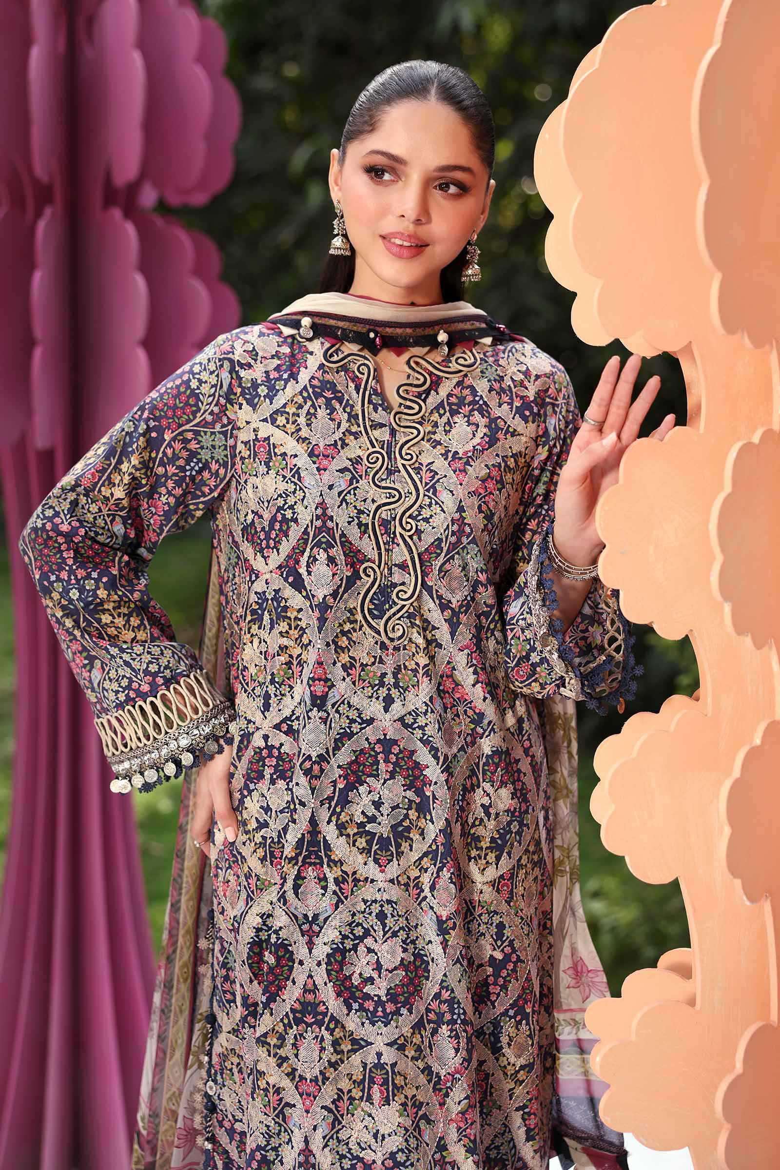 Buy from khaslibaas mariab premium 3 piece unstitched embroidered lawn suit for women (MPT-3003-B).choose good quality brands like Maria b Sobia Nazir Various Pakistani branded dresses summer fabric, elegant design, perfect for casual & formal wear.delivery available in UK, USA, Canada, UAE, Dubai and other countries... 