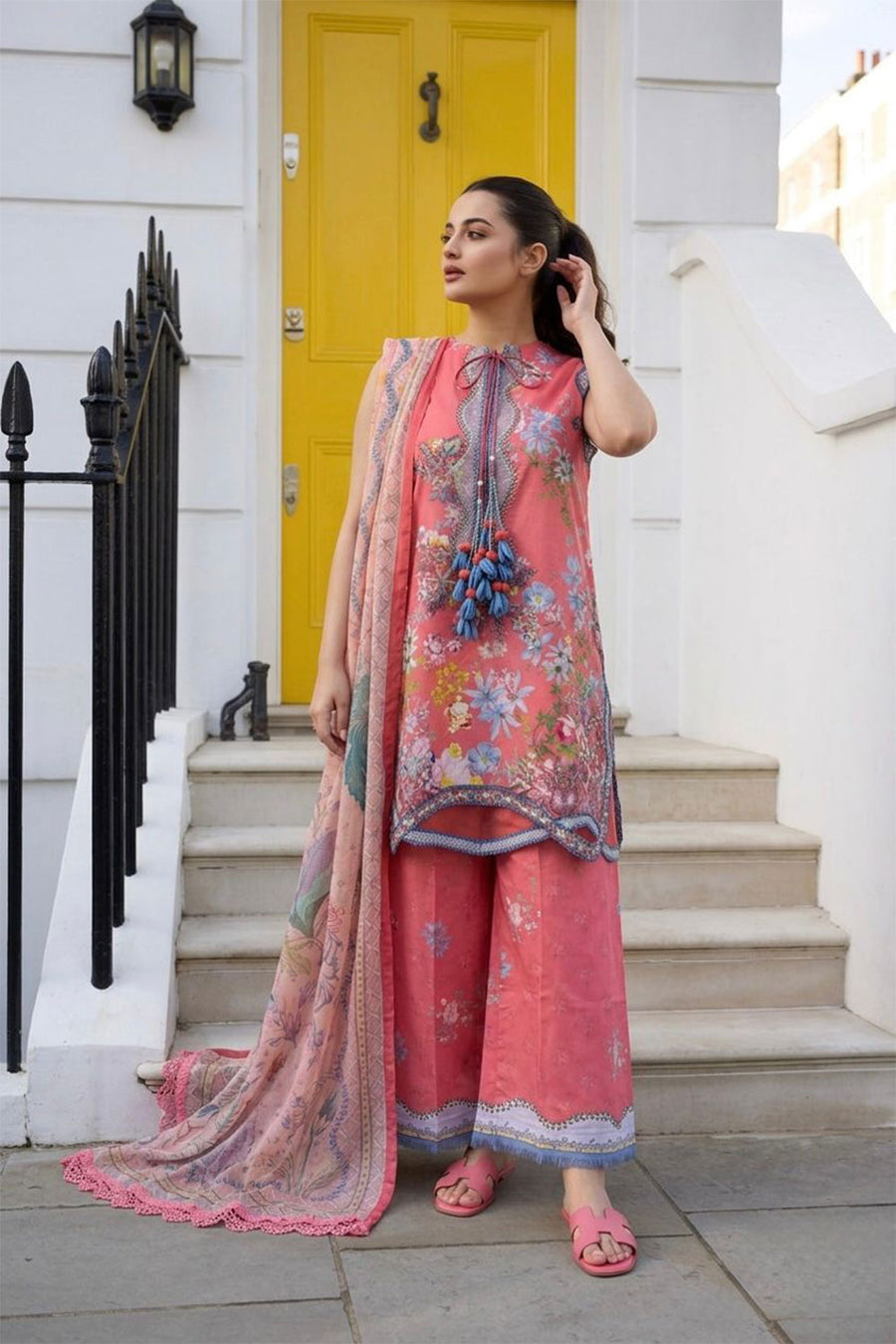 Buy SN Prints Design 6B Unstitched Lawn Suit 2026 | Women Summer Collection for women.choose good quality brands like Maria b zainab Chottani, Hussain Rehar etc... Various Pakistani branded dresses summer fabric, elegant design, perfect for casual & formal wear also shop eid collections from khaslibaas .delivery available in UK, USA, Canada, UAE, Dubai and other countries... 
