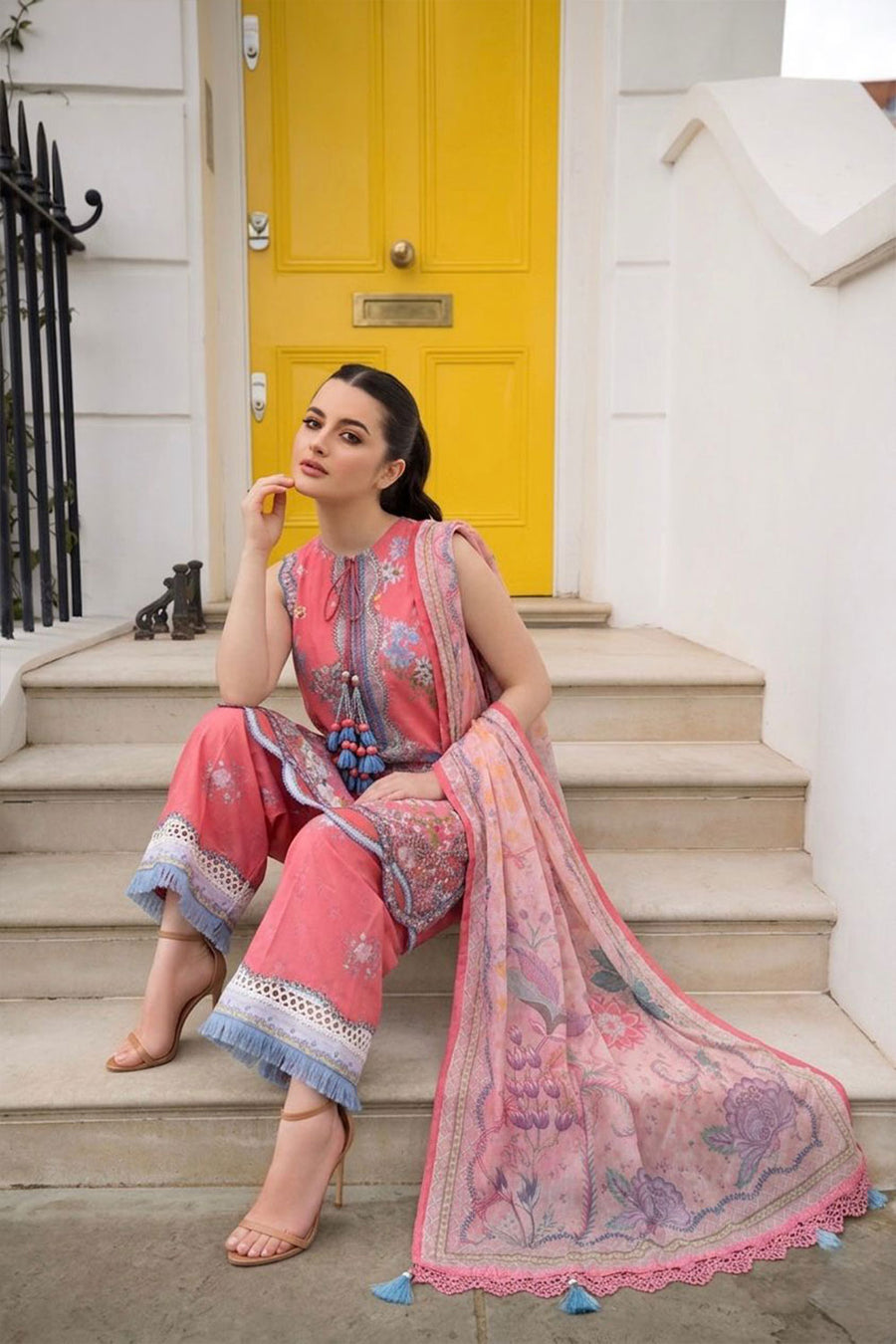 Buy SN Prints Design 6B Unstitched Lawn Suit 2026 | Women Summer Collection for women.choose good quality brands like Maria b zainab Chottani, Hussain Rehar etc... Various Pakistani branded dresses summer fabric, elegant design, perfect for casual & formal wear also shop eid collections from khaslibaas .delivery available in UK, USA, Canada, UAE, Dubai and other countries... 