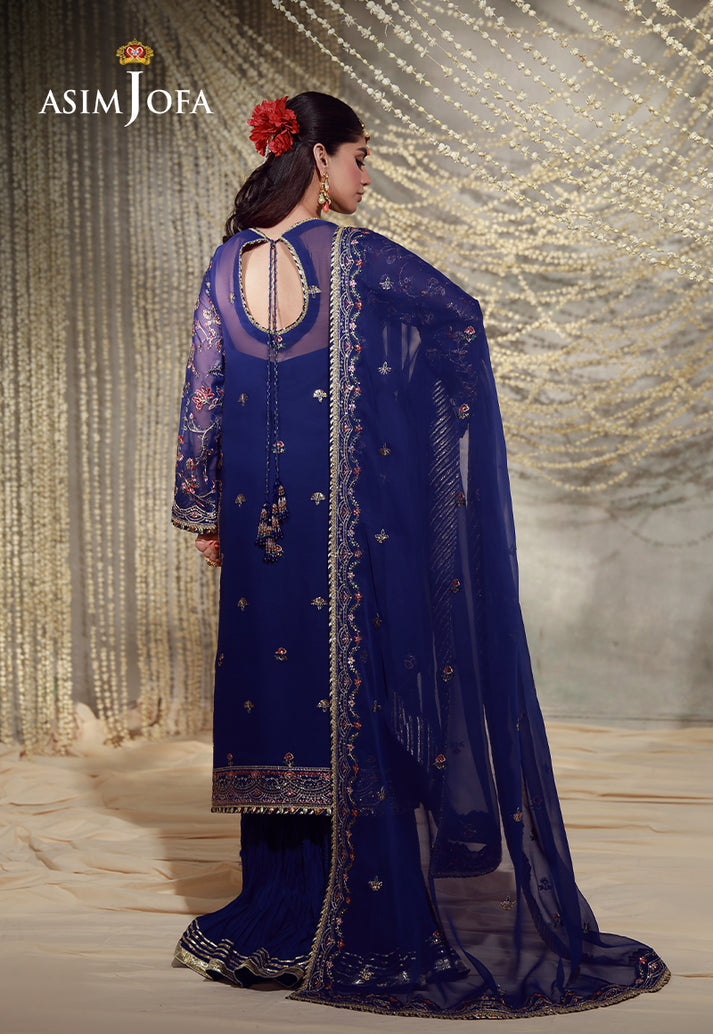 Buy asim jofa AJULFE-10 Embroidered  Suit 3 Pcs Unstitched | Women Summer Dress 2026.choose good quality brands like Maria b zainab Chottani, Hussain Rehar etc... Various Pakistani branded dresses summer fabric, elegant design, perfect for casual & formal wear also shop eid collections from khaslibaas .delivery available in UK, USA, Canada, UAE, Dubai and other countries... 