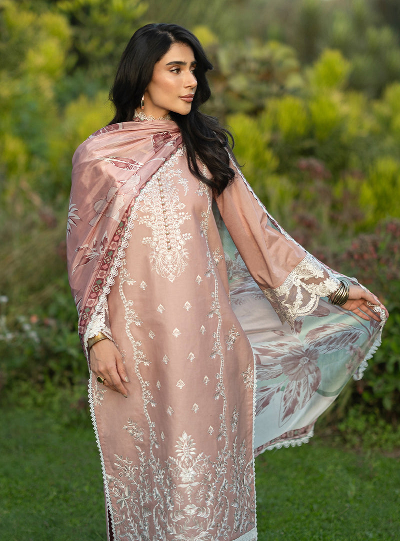 Buy from khaslibaas | ZAINAB CHOTTANI Luxury Lawn '26 | 3 piece unstitched embroidered lawn suit for women (Esme - 02).choose good quality brands like Maria b, Sobia Nazir zainab Chottani Various Pakistani branded dresses summer fabric, elegant design, perfect for casual & formal wear.delivery available in UK, USA, Canada, UAE, Dubai and other countries... 
