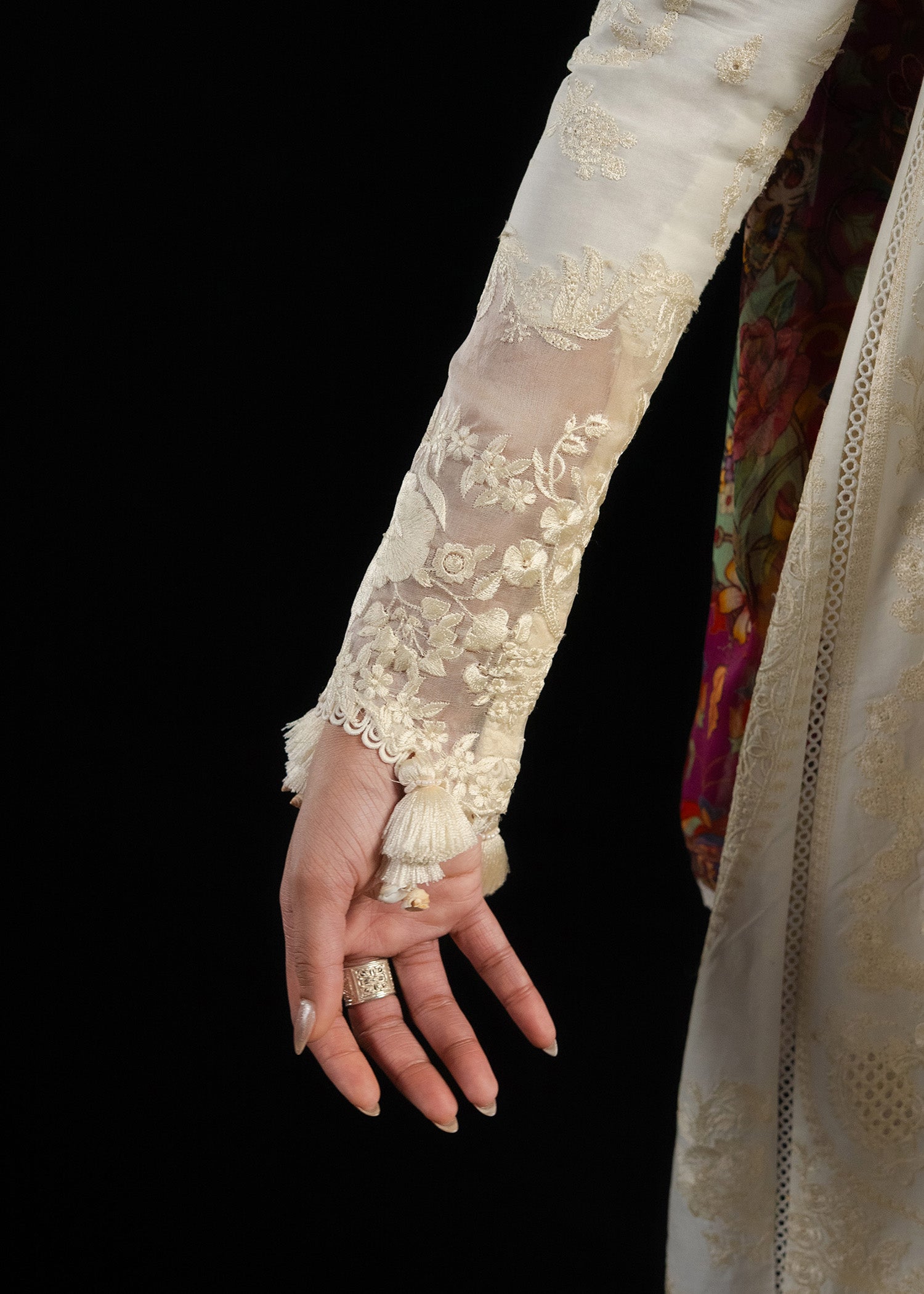 Buy from khaslibaas | Hussain Rehar Zan ss26 | 3 piece unstitched embroidered lawn suit for women (Sefi).choose good quality brands like Maria b, Sobia Nazir zainab Chottani Various Pakistani branded dresses summer fabric, elegant design, perfect for casual & formal wear.delivery available in UK, USA, Canada, UAE, Dubai and other countries... 