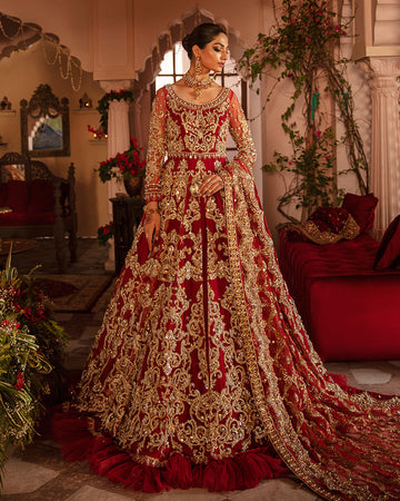 Gulrukh Red Bridal Collection