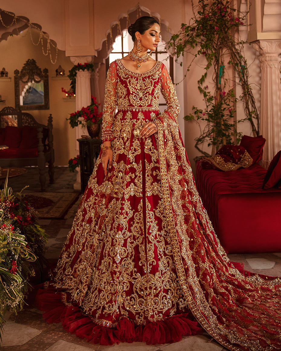 Gulrukh Red Bridal Collection