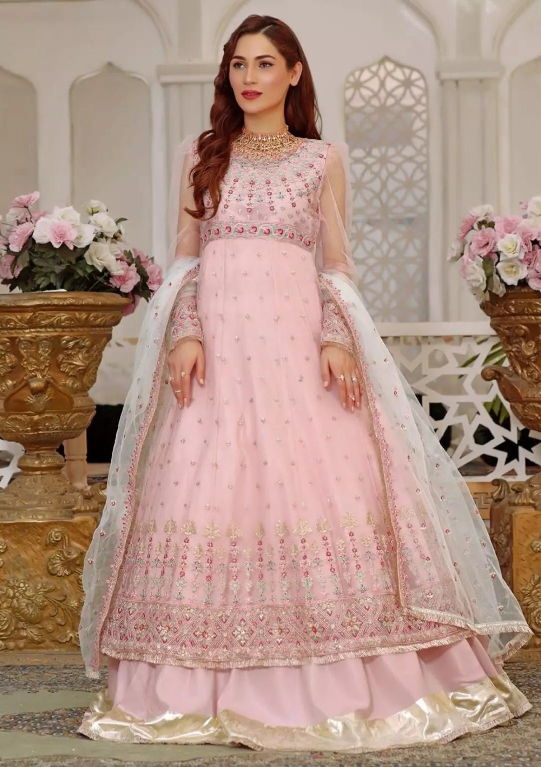 Buy Awwal AW#07 REYNA Luxury Chiffon Sahal Formal Collection| FESTIVE Dress 2026.choose good quality brands like Maria b zainab Chottani, Hussain Rehar etc... Various Pakistani branded dresses summer fabric, elegant design, perfect for casual & formal wear also shop eid collections from khaslibaas .delivery available in UK, USA, Canada, UAE, Dubai and other countries... 