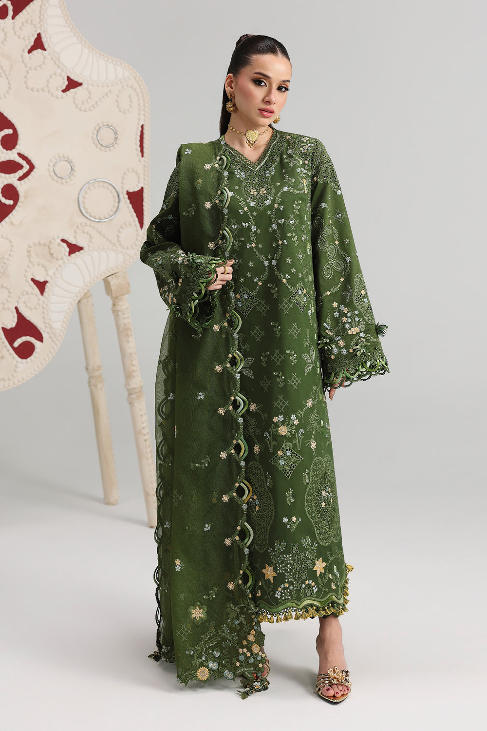 QALAMKAR | Festive Lawn 2026-QFL-09 VESTA
