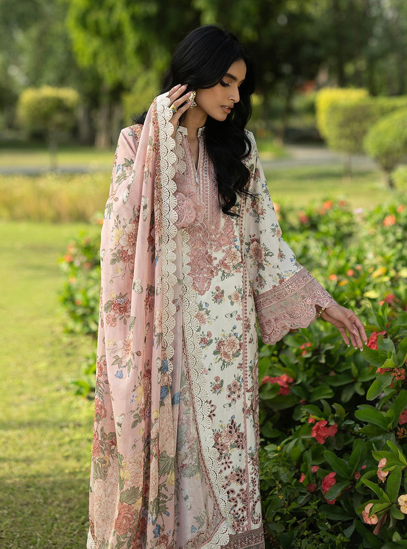 Buy from khaslibaas | ZAINAB CHOTTANI Luxury Lawn '26 | 3 piece unstitched embroidered lawn suit for women (Ilsa - 14).choose good quality brands like Maria b, Sobia Nazir zainab Chottani Various Pakistani branded dresses summer fabric, elegant design, perfect for casual & formal wear.delivery available in UK, USA, Canada, UAE, Dubai and other countries... 