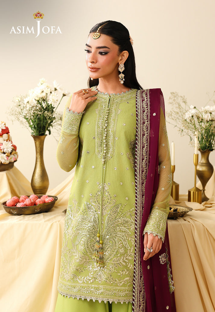 Shop Asim Jofa Luxury Festive '26 | AJULIH-10 original Pakistani designer collection online with free international delivery at Khaslibaas.com.