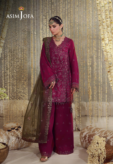 Buy asim jofa AJULFE-06 Embroidered  Suit 3 Pcs Unstitched | Women Summer Dress 2026.choose good quality brands like Maria b zainab Chottani, Hussain Rehar etc... Various Pakistani branded dresses summer fabric, elegant design, perfect for casual & formal wear also shop eid collections from khaslibaas .delivery available in UK, USA, Canada, UAE, Dubai and other countries... 