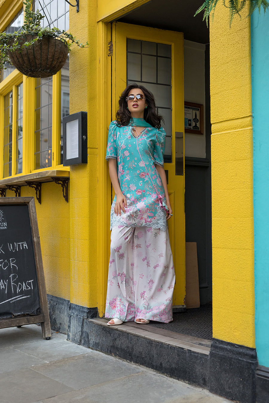Buy SN Prints Design 3B Unstitched Lawn Suit 2026 | Women Summer Collection for women.choose good quality brands like Maria b zainab Chottani, Hussain Rehar etc... Various Pakistani branded dresses summer fabric, elegant design, perfect for casual & formal wear also shop eid collections from khaslibaas .delivery available in UK, USA, Canada, UAE, Dubai and other countries... 