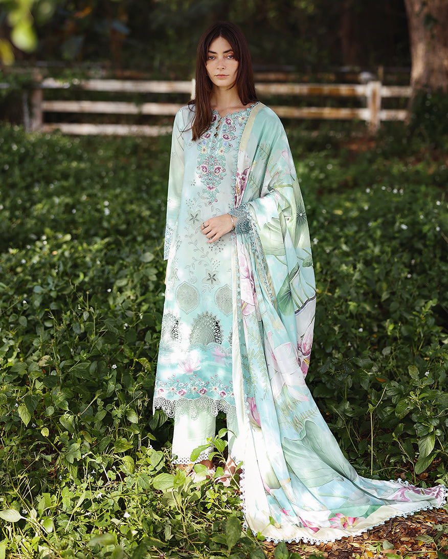 Buy Mushq Solace Ombre Chikankari  Tranquil Muse– Luxury Unstitched Lawn Suit 2026 | Women Summer Dresses 2026.choose good quality brands like Maria b zainab Chottani, Hussain Rehar, sobia nazir, Qalamkar, asim jofa etc... Various Pakistani branded dresses summer fabric, elegant design, perfect for casual & formal wear also shop eid collections from khaslibaas .delivery available in UK, USA, Canada, UAE, Dubai, Australia and other countries... 