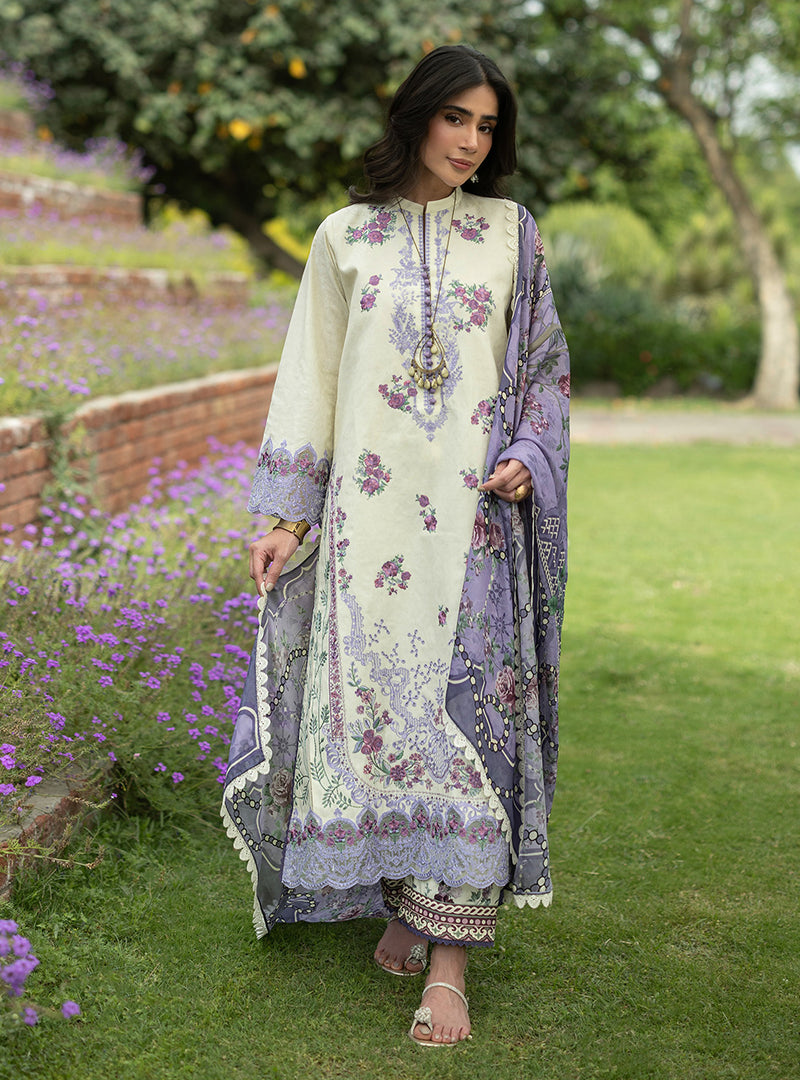 Buy from khaslibaas | ZAINAB CHOTTANI Luxury Lawn '26 | 3 piece unstitched embroidered lawn suit for women (Kyra - 04).choose good quality brands like Maria b, Sobia Nazir zainab Chottani Various Pakistani branded dresses summer fabric, elegant design, perfect for casual & formal wear.delivery available in UK, USA, Canada, UAE, Dubai and other countries... 