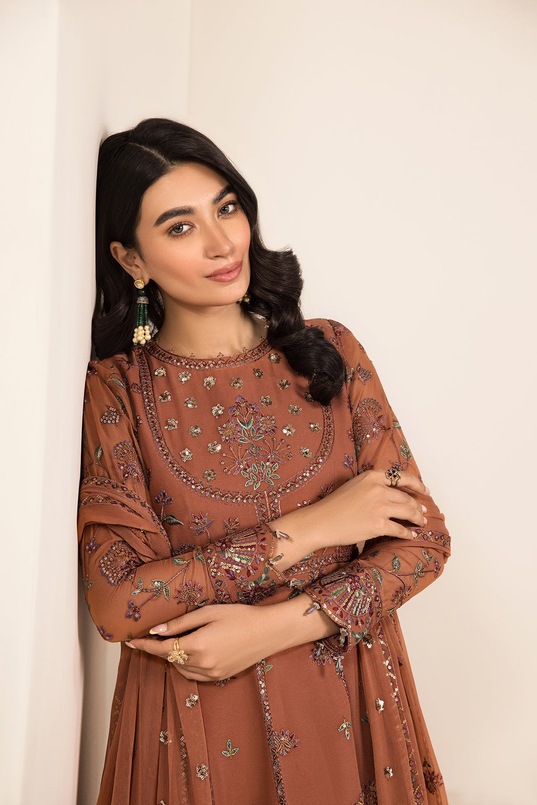 Buy Alizeh Fashion V15D06 Arzou Lamhay Festive Chiffon| Women FESTIVE Dress 2026.choose good quality brands like Maria b zainab Chottani, Hussain Rehar etc... Various Pakistani branded dresses summer fabric, elegant design, perfect for casual & formal wear also shop eid collections from khaslibaas .delivery available in UK, USA, Canada, UAE, Dubai and other countries... 