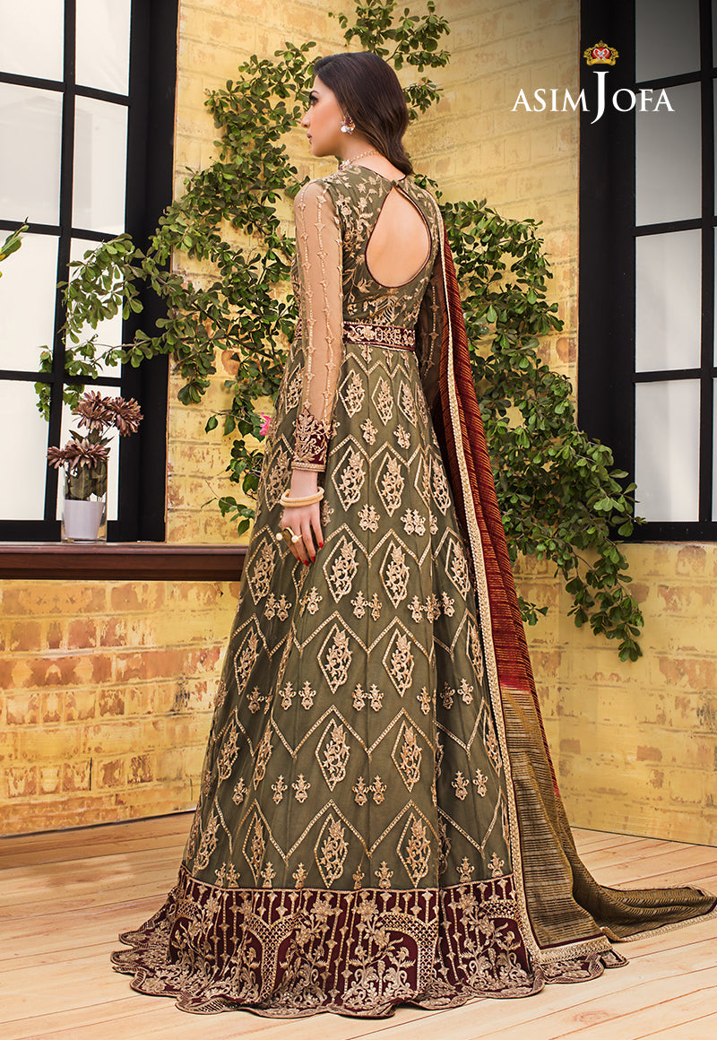 Buy Asim jofa AJLE-06 Net Embroidered collection | Women FESTIVE Dress 2026.choose good quality brands like Maria b zainab Chottani, Hussain Rehar etc... Various Pakistani branded dresses summer fabric, elegant design, perfect for casual & formal wear also shop eid collections from khaslibaas .delivery available in UK, USA, Canada, UAE, Dubai and other countries... 