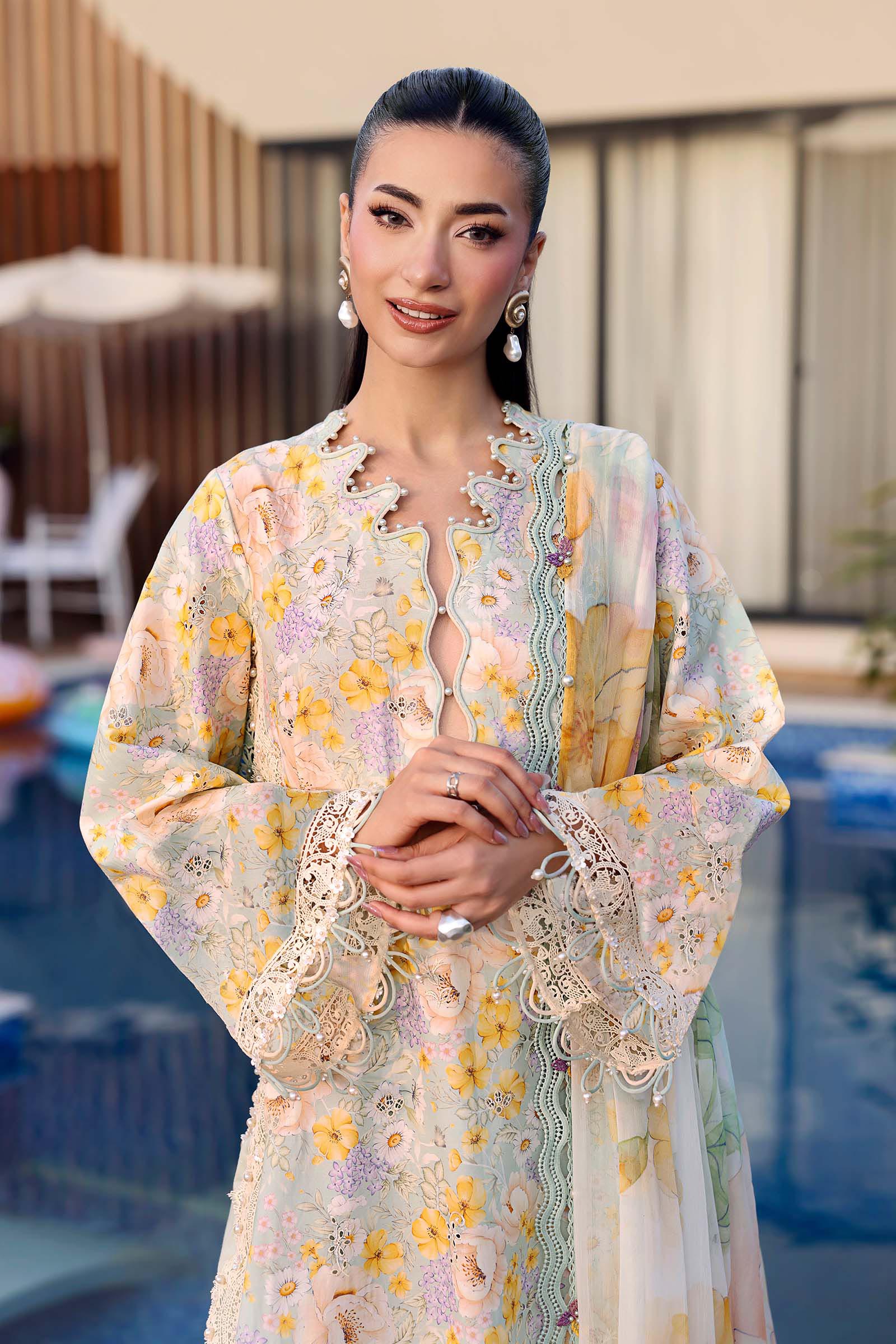 Buy from khaslibaas mariab premium 3 piece unstitched embroidered lawn suit for women (MPT-3007-A).choose good quality brands like Maria b Sobia Nazir Various Pakistani branded dresses summer fabric, elegant design, perfect for casual & formal wear.delivery available in UK, USA, Canada, UAE, Dubai and other countries... 
