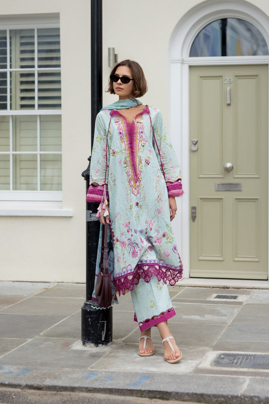 Buy SN Prints Design 7A Unstitched Lawn Suit 2026 | Women Summer Collection for women.choose good quality brands like Maria b zainab Chottani, Hussain Rehar etc... Various Pakistani branded dresses summer fabric, elegant design, perfect for casual & formal wear also shop eid collections from khaslibaas .delivery available in UK, USA, Canada, UAE, Dubai and other countries... 