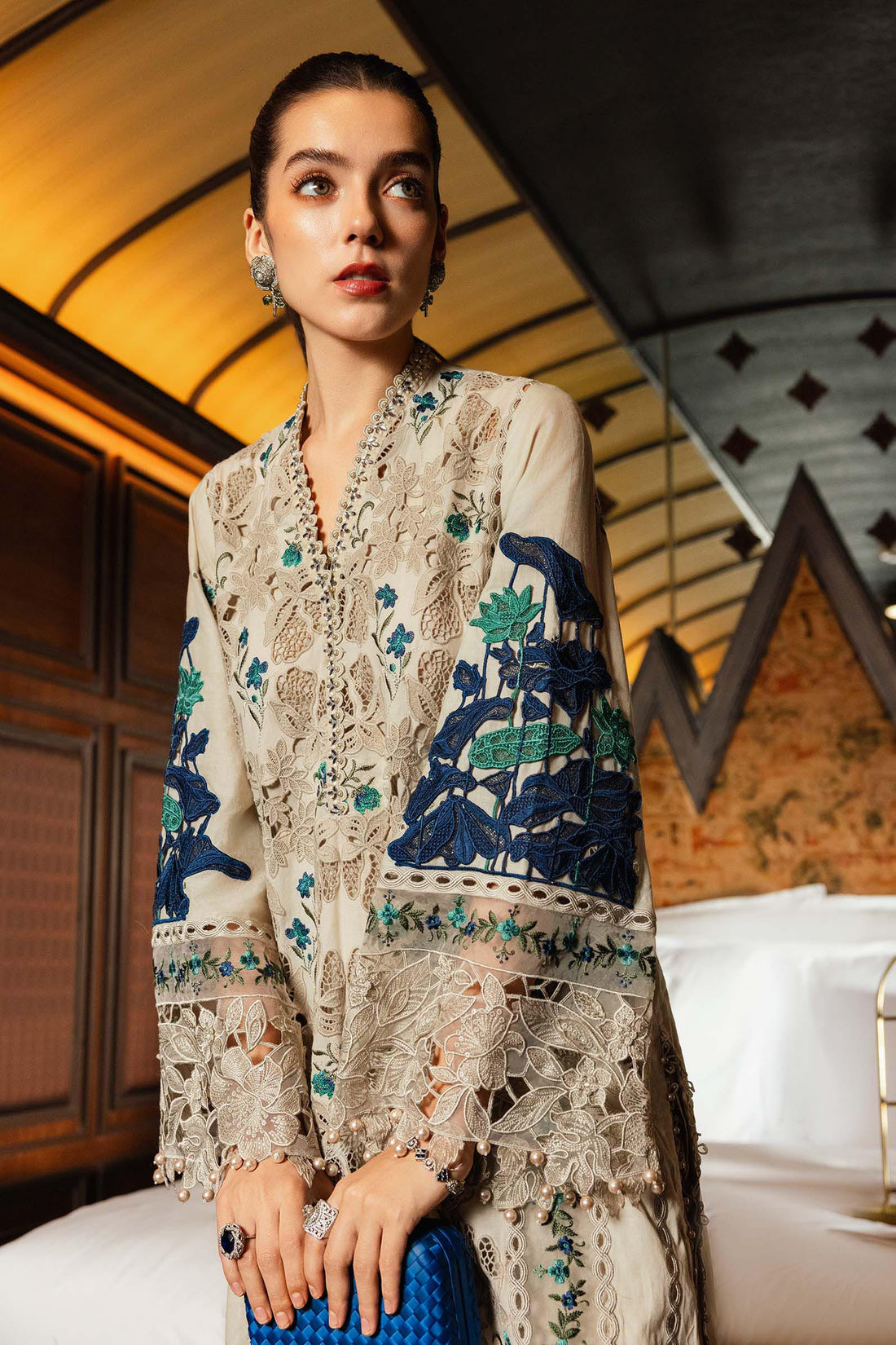 Buy from khaslibaas mariab Luxury lawn Eid II - 3 piece unstitched embroidered lawn suit for women ( D-08).choose good quality brands like Maria b Sobia Nazir Various Pakistani branded dresses summer fabric, elegant design, perfect for casual & formal wear.delivery available in UK, USA,Australia, Canada, UAE, Dubai and other countries... 