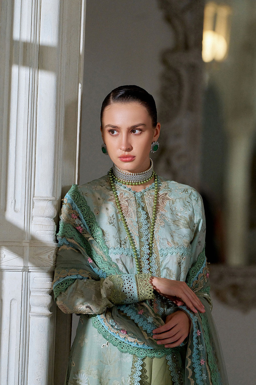 Buy from khaslibaas | sobia nazir Luxury Lawn Eid 2026 | 3 piece unstitched embroidered lawn suit for women (design 12A).choose good quality brands like Maria b zainab Chottani Various Pakistani branded dresses summer fabric, elegant design, perfect for casual & formal wear.delivery available in UK, USA, Canada, UAE, Dubai and other countries... 