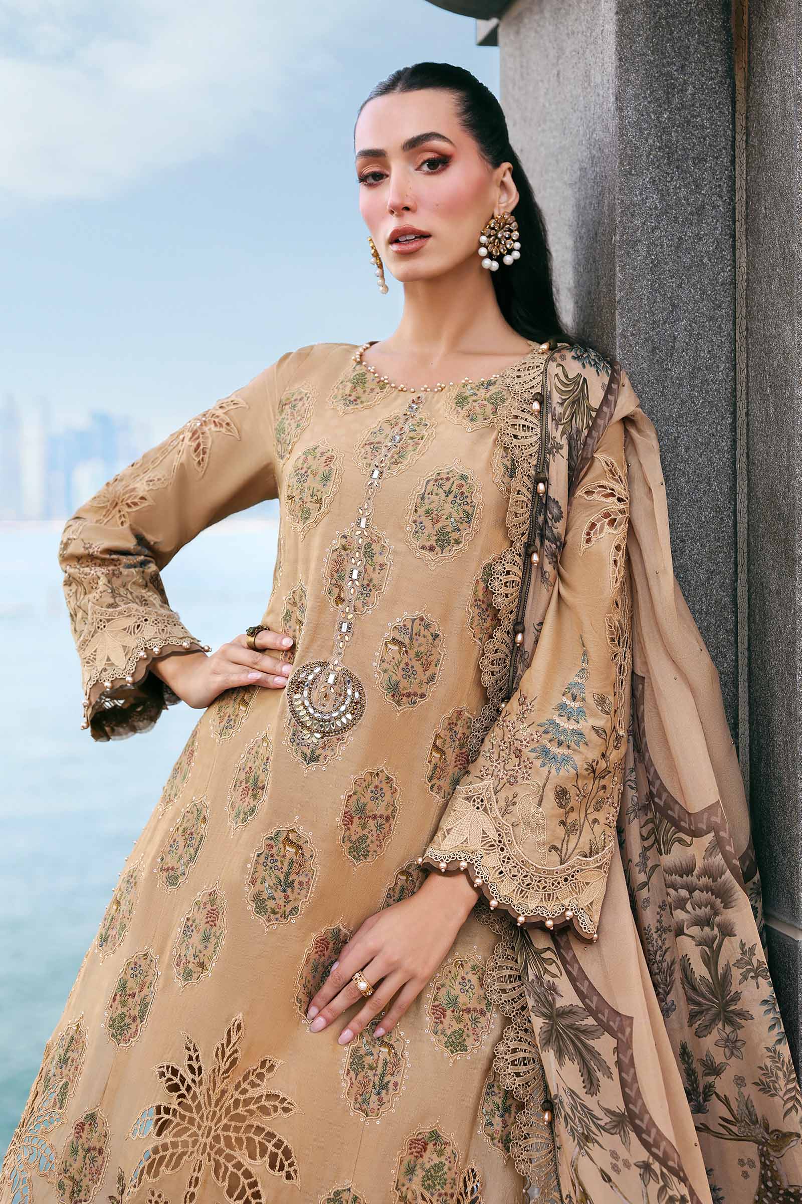 Buy from khaslibaas mariab Luxury 3 piece unstitched embroidered lawn suit for women ( D-2605-A).choose good quality brands like Maria b Sobia Nazir Various Pakistani branded dresses summer fabric, elegant design, perfect for casual & formal wear.delivery available in UK, USA,Australia, Canada, UAE, Dubai and other countries... 