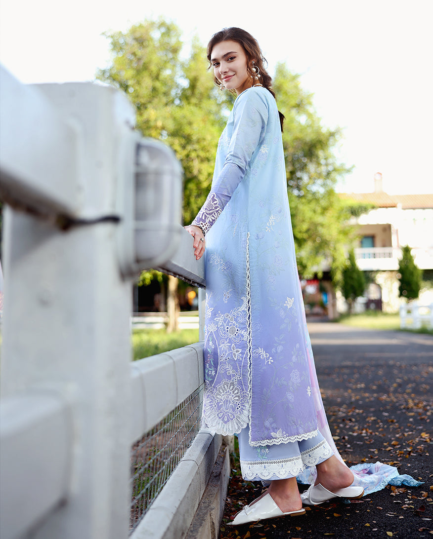 Buy Mushq Solace Ombre Chikankari Ombre Whisper– Luxury Unstitched Lawn Suit 2026 | Women Summer Dresses 2026.choose good quality brands like Maria b zainab Chottani, Hussain Rehar, sobia nazir, Qalamkar, asim jofa etc... Various Pakistani branded dresses summer fabric, elegant design, perfect for casual & formal wear also shop eid collections from khaslibaas .delivery available in UK, USA, Canada, UAE, Dubai, Australia and other countries... 