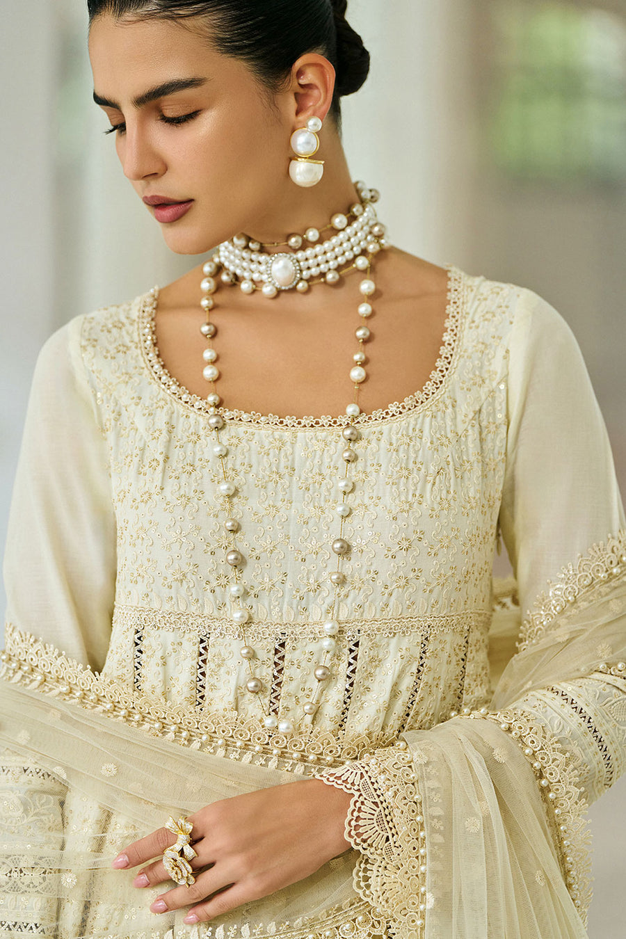 Buy from khaslibaas | sobia nazir Luxury Lawn Eid 2026 | 3 piece unstitched embroidered lawn suit for women (design 1A).choose good quality brands like Maria b zainab Chottani Various Pakistani branded dresses summer fabric, elegant design, perfect for casual & formal wear.delivery available in UK, USA, Canada, UAE, Dubai and other countries... 