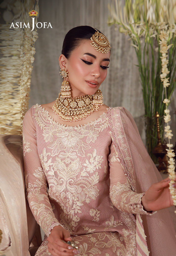 Buy asim jofa AJULFE-09 Embroidered  Suit 3 Pcs Unstitched | Women Summer Dress 2026.choose good quality brands like Maria b zainab Chottani, Hussain Rehar etc... Various Pakistani branded dresses summer fabric, elegant design, perfect for casual & formal wear also shop eid collections from khaslibaas .delivery available in UK, USA, Canada, UAE, Dubai and other countries... 