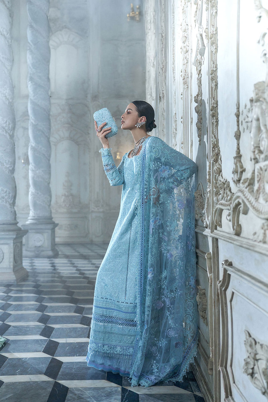 Buy from khaslibaas | sobia nazir Luxury Lawn Eid 2026 | 3 piece unstitched embroidered lawn suit for women (design 4A).choose good quality brands like Maria b zainab Chottani Various Pakistani branded dresses summer fabric, elegant design, perfect for casual & formal wear.delivery available in UK, USA, Canada, UAE, Dubai and other countries... 
