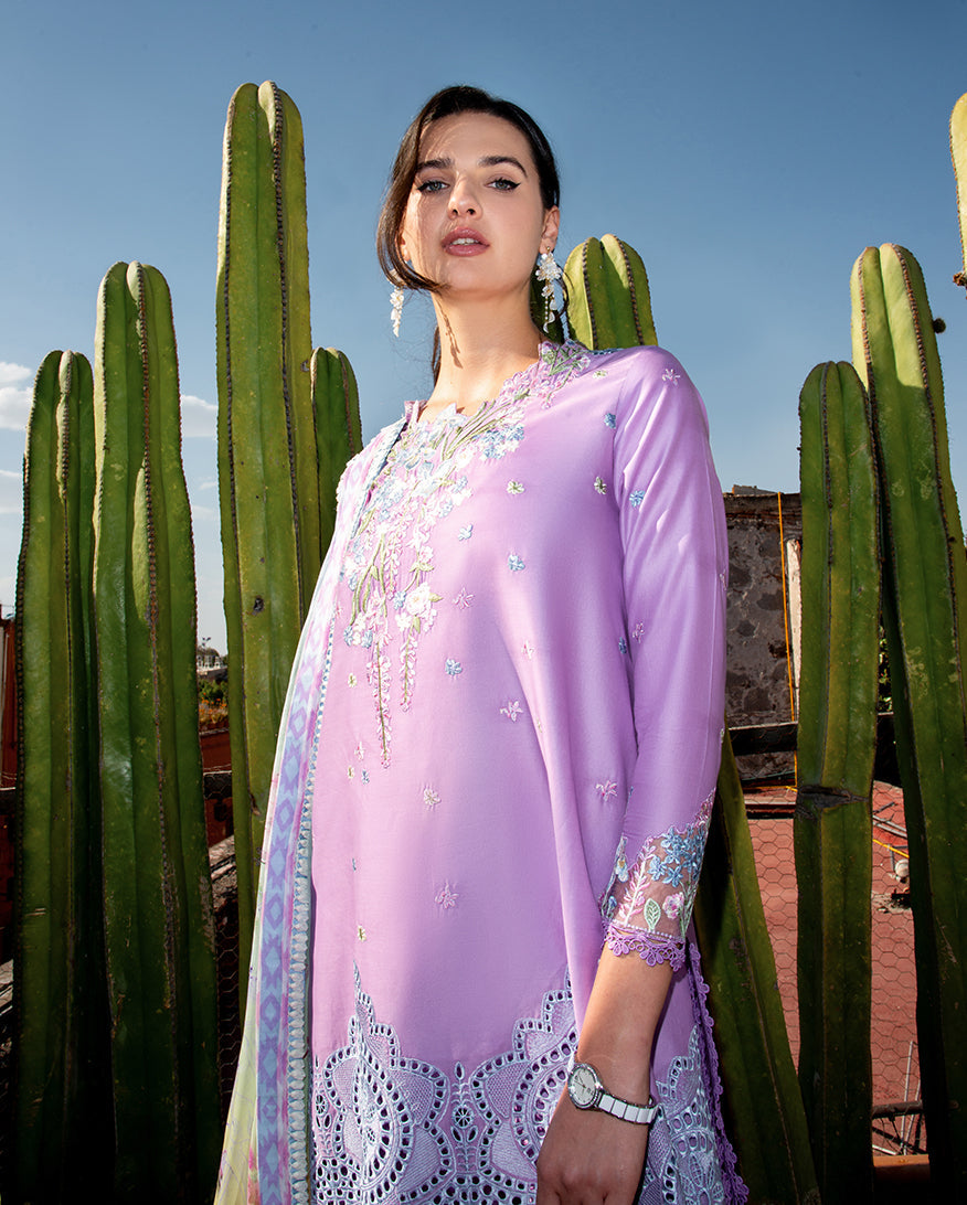 MUSHQ Odyssey Lawn 2026 Ailyn– Luxury Unstitched Embroidered Lawn Suit  | Women Summer Dresses 2026.choose good quality brands like Maria b zainab Chottani, Hussain Rehar, sobia nazir, Qalamkar, asim jofa etc... Various Pakistani branded dresses summer fabric, elegant design, perfect for casual & formal wear also shop eid collections from khaslibaas .delivery available in UK, USA, Canada, UAE, Dubai, Australia and other countries... 