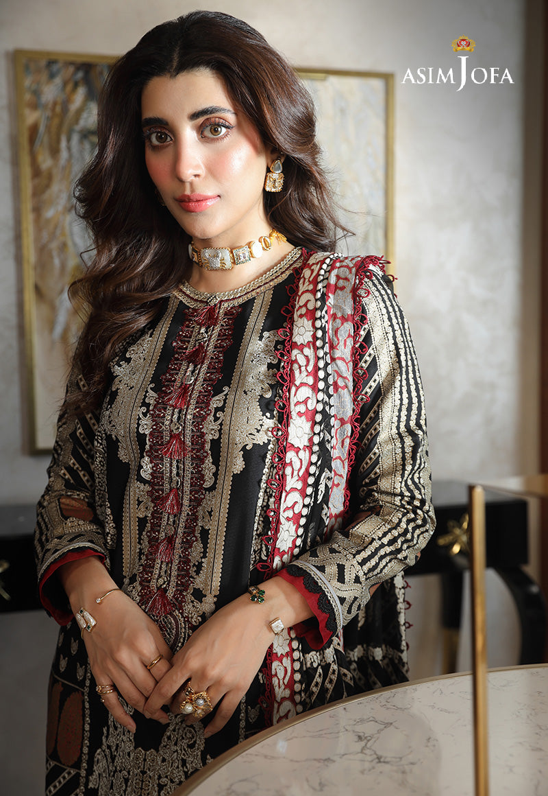 Buy Asim Jofa AJAI-03 COTTON SILK. choose good quality brands like Maria b zainab Chottani, Hussain Rehar etc... Various Pakistani branded dresses summer fabric, elegant design, perfect for casual & formal wear also shop eid collections from khaslibaas .delivery available in UK, USA, Canada, UAE, Dubai and other countries... 