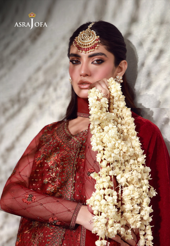 Asim jofa | AJULFE-08 Designer  Lawn Embroidered Unstitched 3 Piece Suit 2026