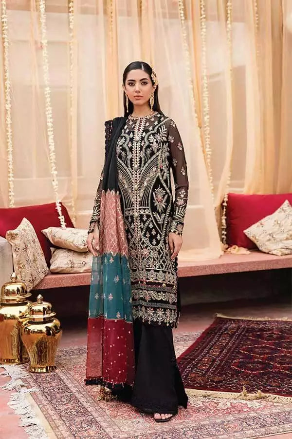Buy Ayzel by Afrozeh Arash Noroz Luxury Chiffon Collection  Embroidered  Festive Suit 3 Pcs Unstitched | Women Summer Dresses 2026.choose good quality brands like Maria b zainab Chottani, Hussain Rehar, sobia nazir etc... Various Pakistani branded dresses summer fabric, elegant design, perfect for casual & formal wear also shop eid collections from khaslibaas .delivery available in UK, USA, Canada, UAE, Dubai and other countries... 