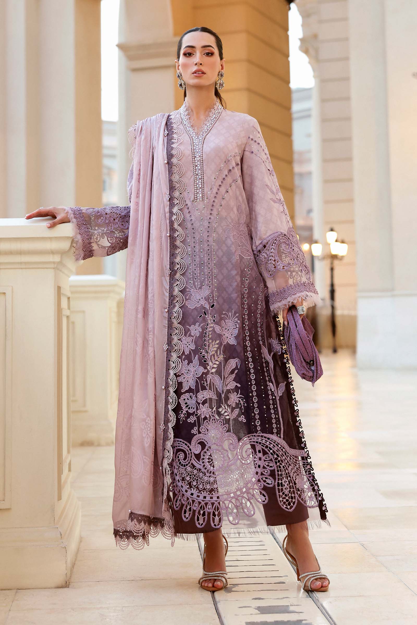 Buy from khaslibaas mariab Luxury 3 piece unstitched embroidered lawn suit for women ( D-2601-B ).choose good quality brands like Maria b Sobia Nazir Various Pakistani branded dresses summer fabric, elegant design, perfect for casual & formal wear.delivery available in UK, USA,Australia, Canada, UAE, Dubai and other countries... 