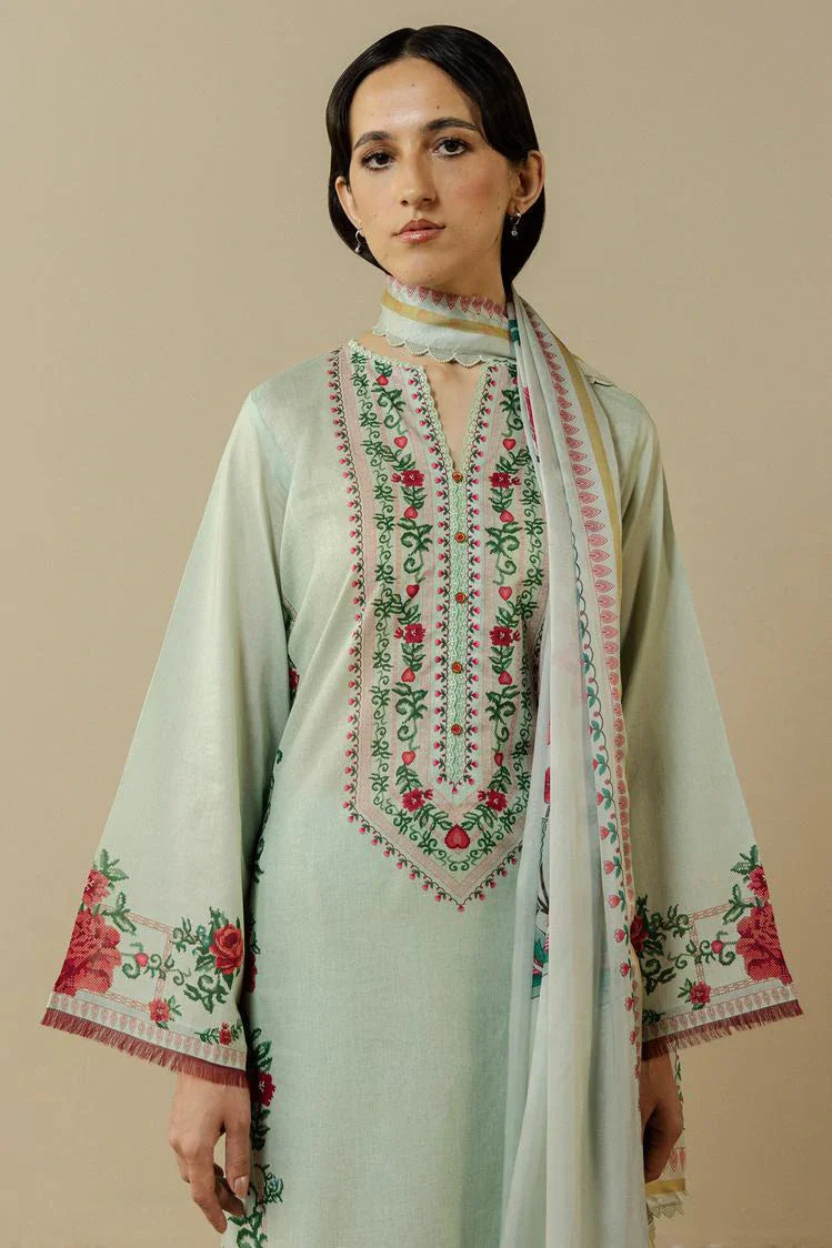 Shop from khaslibaas | Coco by Zara Shahjahan printed Lawn '26 (ISMERIA D8-B) .Buy 100% original Designer Suit like Maria b, Sobia Nazir zainab Chottani Various Pakistani brands perfect for casual & formal wear.delivery available in UK, USA, Canada, UAE, Dubai and other countries... 