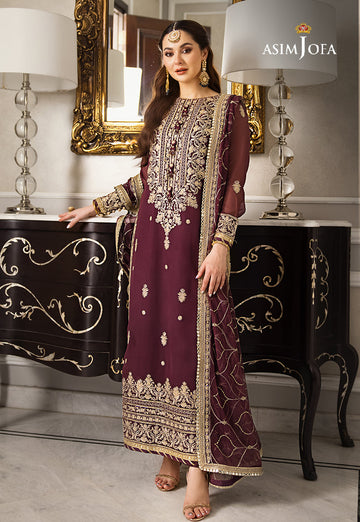 Buy Asim jofa | AJZS-23 Embroidered collection | Women FESTIVE Dress 2026.choose good quality brands like Maria b zainab Chottani, Hussain Rehar etc... Various Pakistani branded dresses summer fabric, elegant design, perfect for casual & formal wear also shop eid collections from khaslibaas .delivery available in UK, USA, Canada, UAE, Dubai and other countries... 