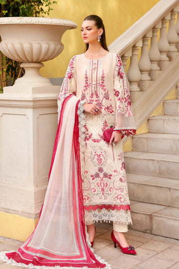 Buy from khaslibaas mariab Luxury 3 piece unstitched embroidered lawn suit for women ( D-2609-A).choose good quality brands like Maria b Sobia Nazir Various Pakistani branded dresses summer fabric, elegant design, perfect for casual & formal wear.delivery available in UK, USA,Australia, Canada, UAE, Dubai and other countries... 