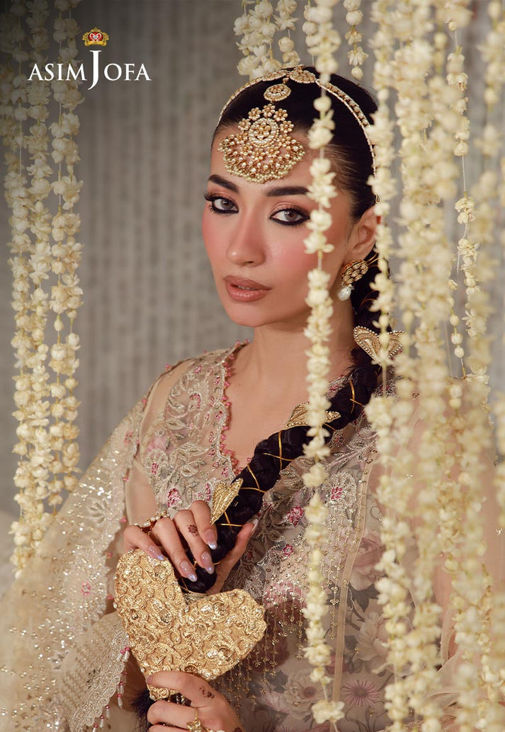 Buy asim jofa AJULFE-07 Embroidered Slub Lawn Suit 3 Pcs Unstitched | Women Summer Dress 2026.choose good quality brands like Maria b zainab Chottani, Hussain Rehar etc... Various Pakistani branded dresses summer fabric, elegant design, perfect for casual & formal wear also shop eid collections from khaslibaas .delivery available in UK, USA, Canada, UAE, Dubai and other countries... 