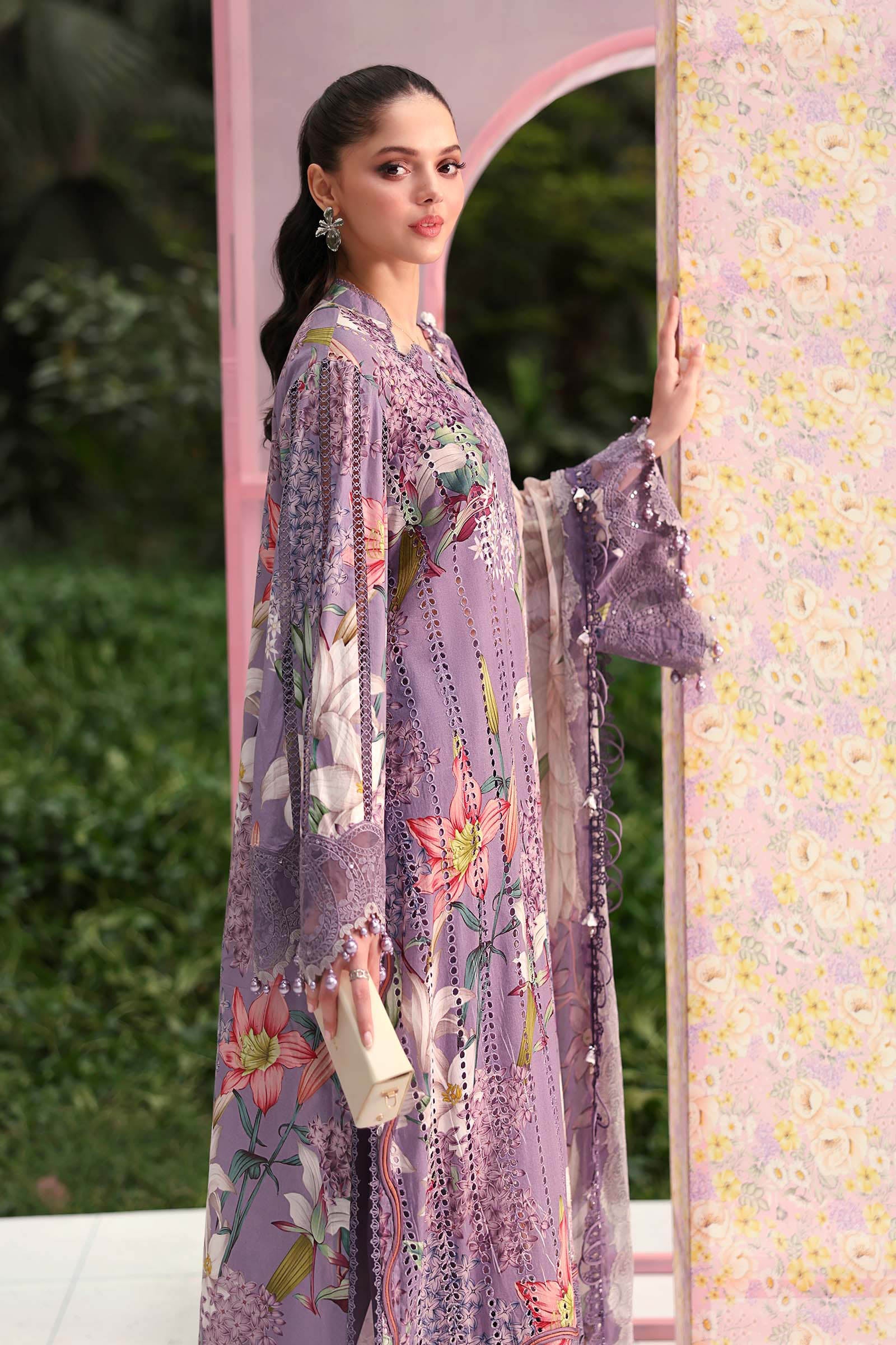 Buy from khaslibaas mariab premium 3 piece unstitched embroidered lawn suit for women (MPT-3006-B).choose good quality brands like Maria b Sobia Nazir Various Pakistani branded dresses summer fabric, elegant design, perfect for casual & formal wear.delivery available in UK, USA, Canada, UAE, Dubai and other countries... 