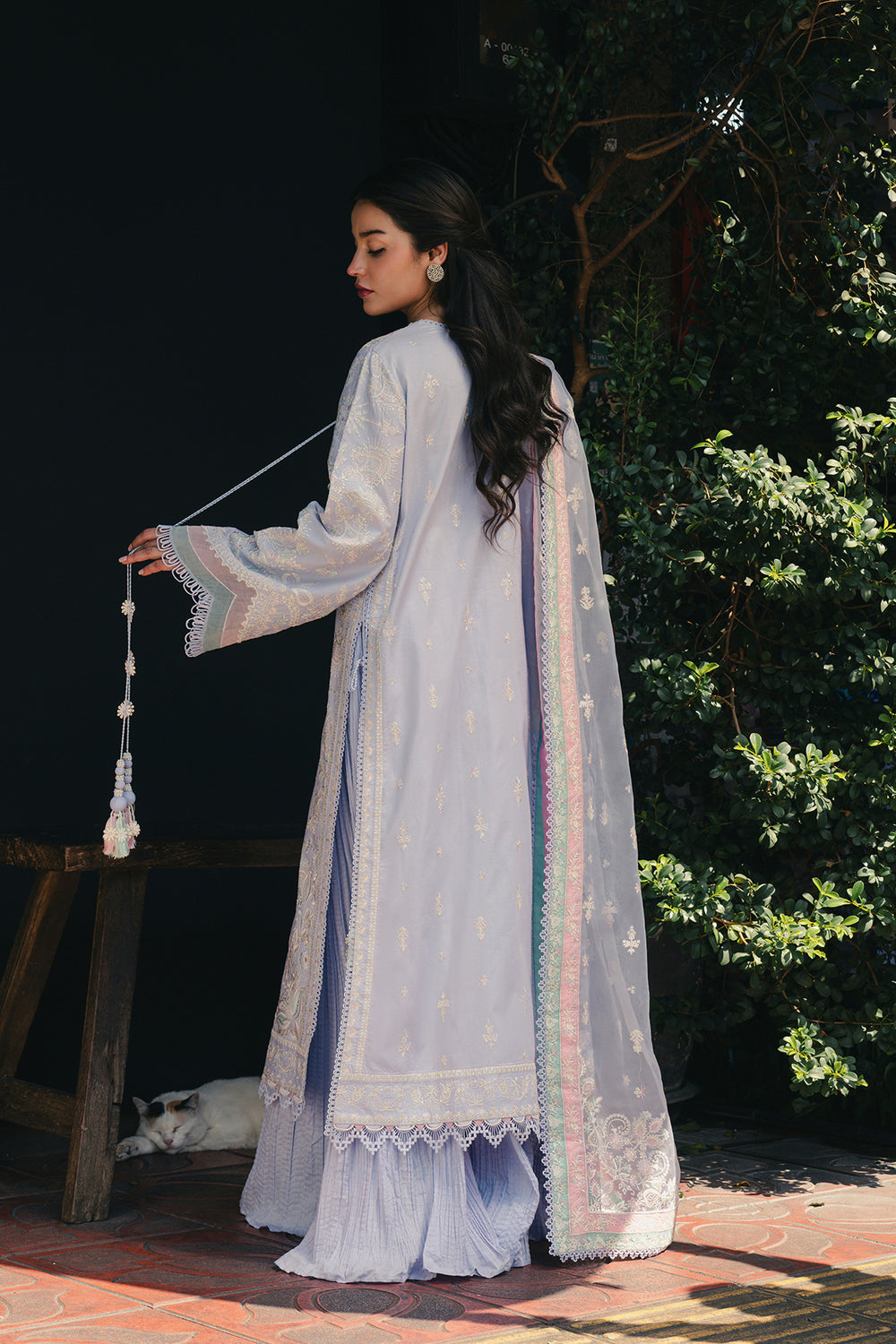 Buy Afrozeh | Mulaqaat'26 - SAYA Embroidered  Suit 3 Pcs Unstitched | Women Summer Dresses 2026.choose good quality brands like Maria b zainab Chottani, Hussain Rehar, sobia nazir etc... Various Pakistani branded dresses summer fabric, elegant design, perfect for casual & formal wear also shop eid collections from khaslibaas .delivery available in UK, USA, Canada, UAE, Dubai and other countries... 