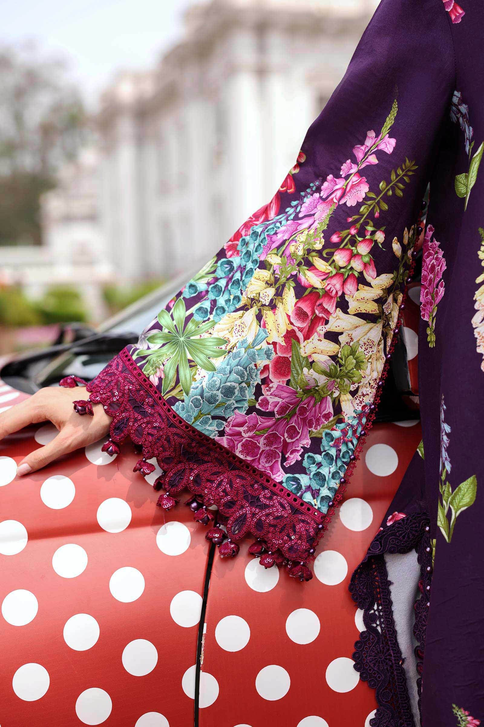 Buy from khaslibaas mariab premium 3 piece unstitched embroidered lawn suit for women (MPT-3005-A).choose good quality brands like Maria b Sobia Nazir Various Pakistani branded dresses summer fabric, elegant design, perfect for casual & formal wear.delivery available in UK, USA, Canada, UAE, Dubai and other countries... 