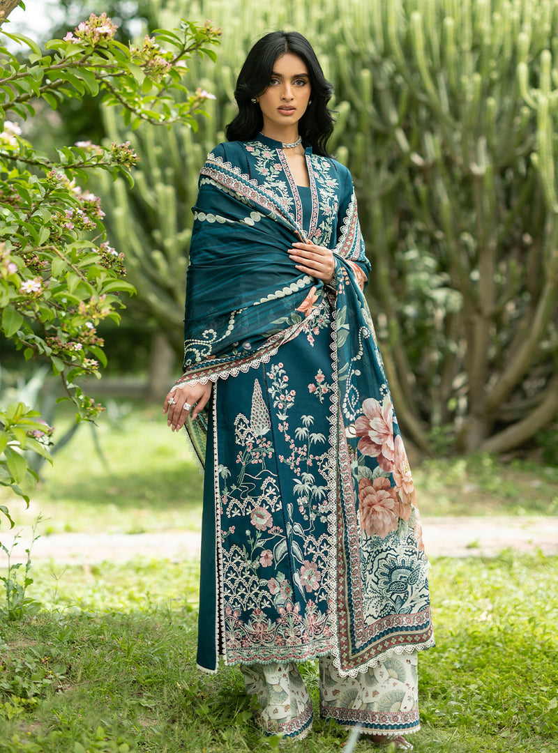 Buy from khaslibaas | ZAINAB CHOTTANI Luxury Lawn '26 | 3 piece unstitched embroidered lawn suit for women (Faye - 01).choose good quality brands like Maria b, Sobia Nazir zainab Chottani Various Pakistani branded dresses summer fabric, elegant design, perfect for casual & formal wear.delivery available in UK, USA, Canada, UAE, Dubai and other 