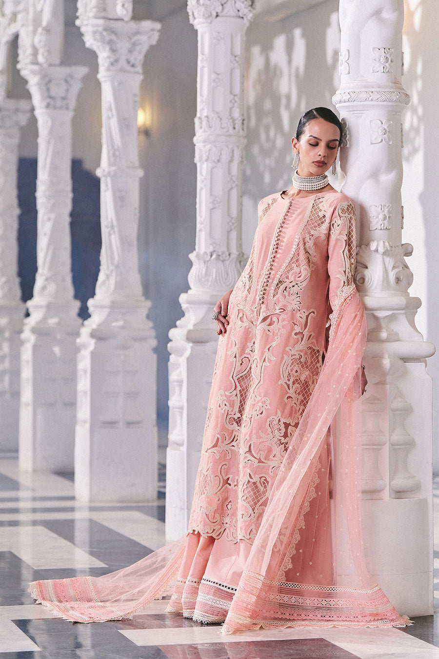 Buy from khaslibaas | sobia nazir Luxury Lawn Eid 2026 | 3 piece unstitched embroidered lawn suit for women (design 5B).choose good quality brands like Maria b zainab Chottani Various Pakistani branded dresses summer fabric, elegant design, perfect for casual & formal wear.delivery available in UK, USA, Canada, UAE, Dubai and other countries... 