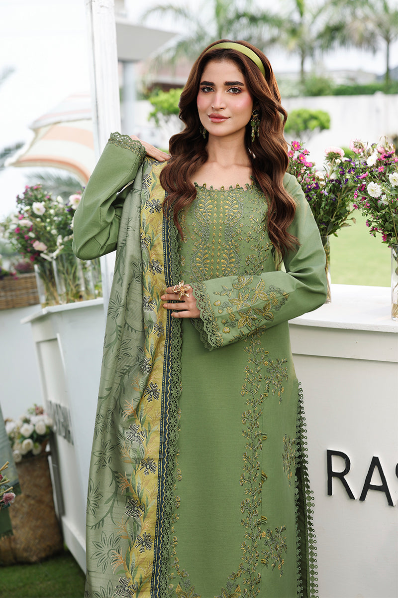 Buy from khaslibaas RANG RASIYA | Florence Luxury Festive Edit 'Bahar - 3 piece unstitched embroidered Festive suit for women .choose good quality brands like Maria b Sobia Nazir Various Pakistani branded dresses summer fabric, elegant design, perfect for casual & formal wear.delivery available in UK, USA,Australia, Canada, UAE, Dubai and other countries... 