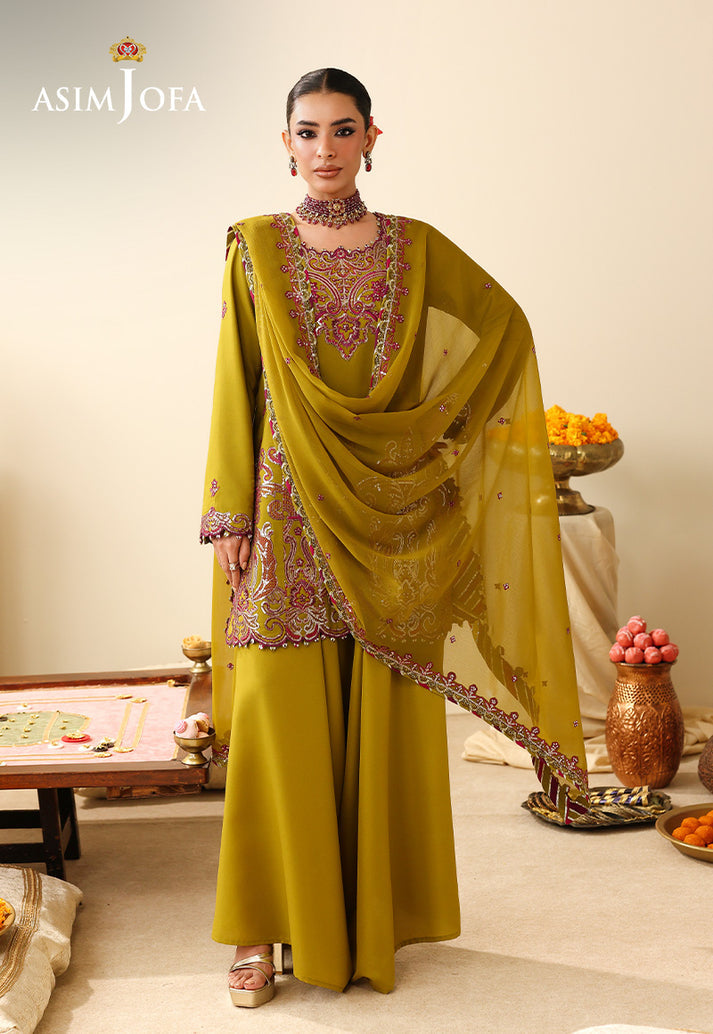 Shop Asim Jofa Luxury Festive '26 | AJULIH-07 original Pakistani designer collection online with free international delivery at Khaslibaas.com.delivery available in UK, USA, Canada, UAE, Dubai and other countries... 