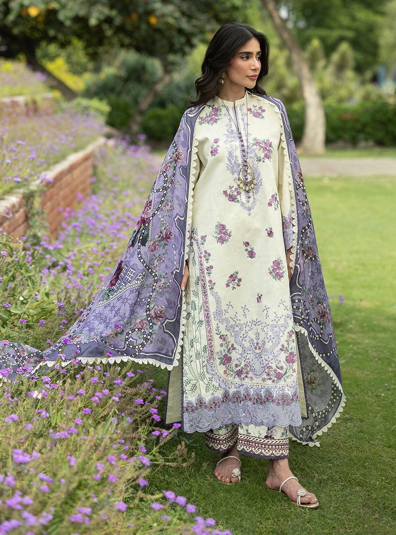 Buy from khaslibaas | ZAINAB CHOTTANI Luxury Lawn '26 | 3 piece unstitched embroidered lawn suit for women (Kyra - 04).choose good quality brands like Maria b, Sobia Nazir zainab Chottani Various Pakistani branded dresses summer fabric, elegant design, perfect for casual & formal wear.delivery available in UK, USA, Canada, UAE, Dubai and other countries... 