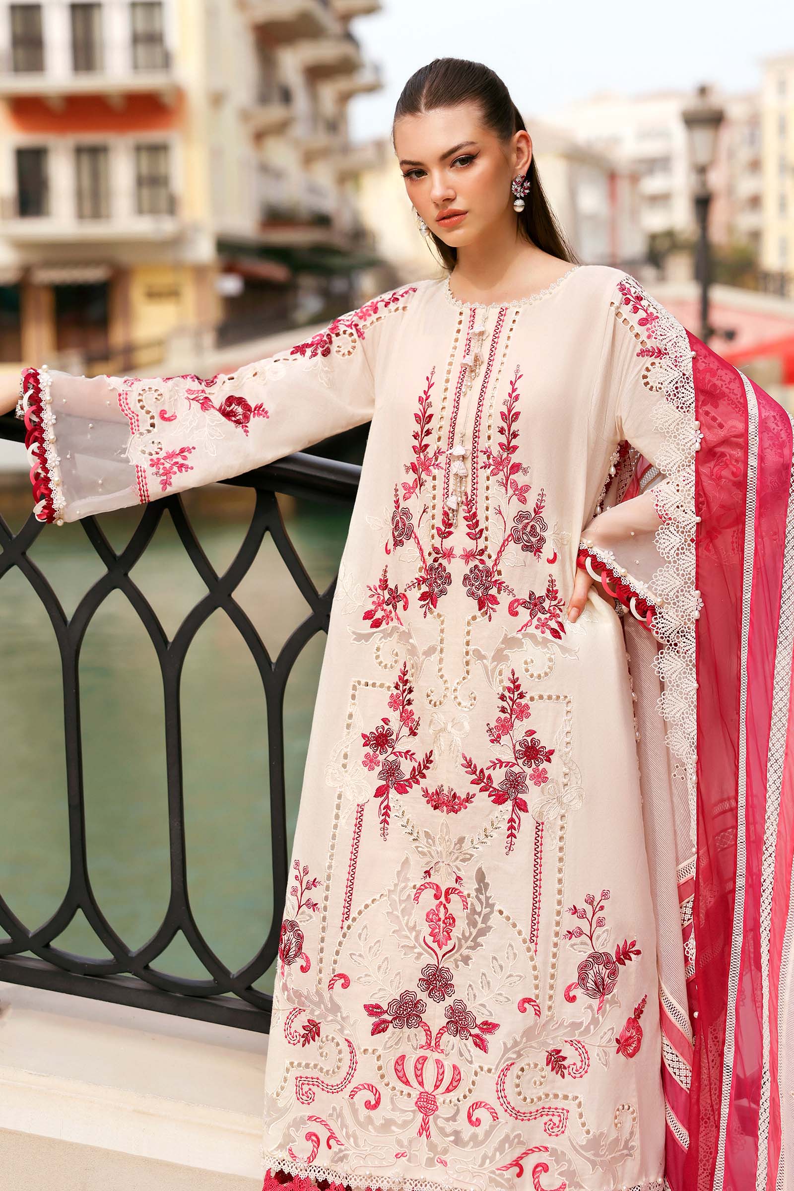 Buy from khaslibaas mariab Luxury 3 piece unstitched embroidered lawn suit for women ( D-2609-A).choose good quality brands like Maria b Sobia Nazir Various Pakistani branded dresses summer fabric, elegant design, perfect for casual & formal wear.delivery available in UK, USA,Australia, Canada, UAE, Dubai and other countries... 