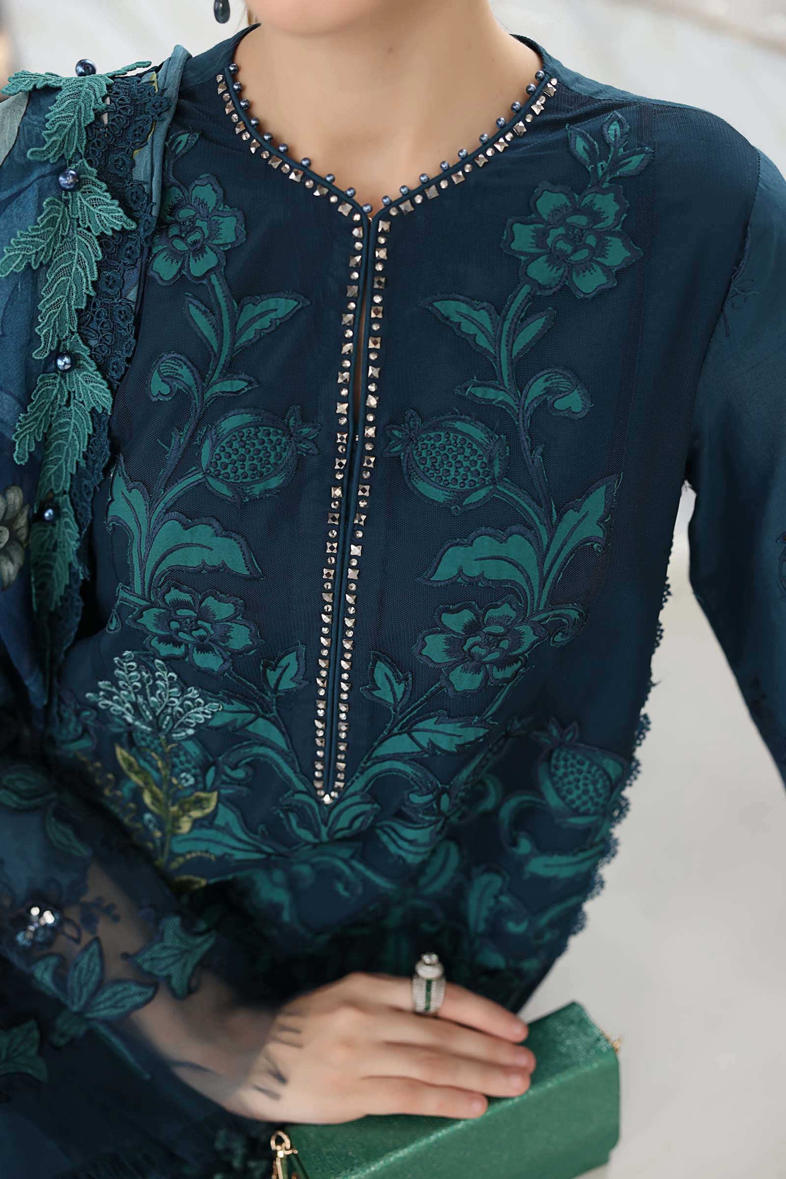 Buy from khaslibaas mariab Luxury lawn Eid II - 3 piece unstitched embroidered lawn suit for women ( D-06).choose good quality brands like Maria b Sobia Nazir Various Pakistani branded dresses summer fabric, elegant design, perfect for casual & formal wear.delivery available in UK, USA,Australia, Canada, UAE, Dubai and other countries... 