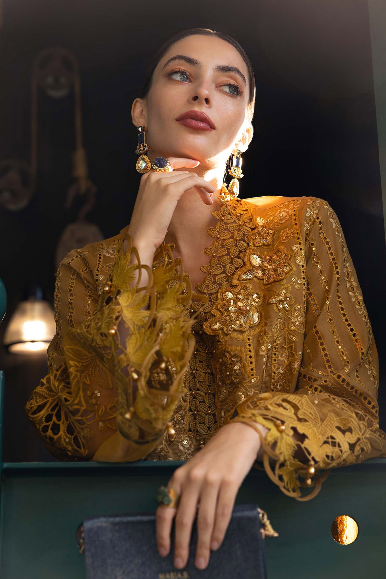 Buy from khaslibaas mariab Luxury lawn Eid II - 3 piece unstitched embroidered lawn suit for women ( D-07).choose good quality brands like Maria b Sobia Nazir Various Pakistani branded dresses summer fabric, elegant design, perfect for casual & formal wear.delivery available in UK, USA,Australia, Canada, UAE, Dubai and other countries... 