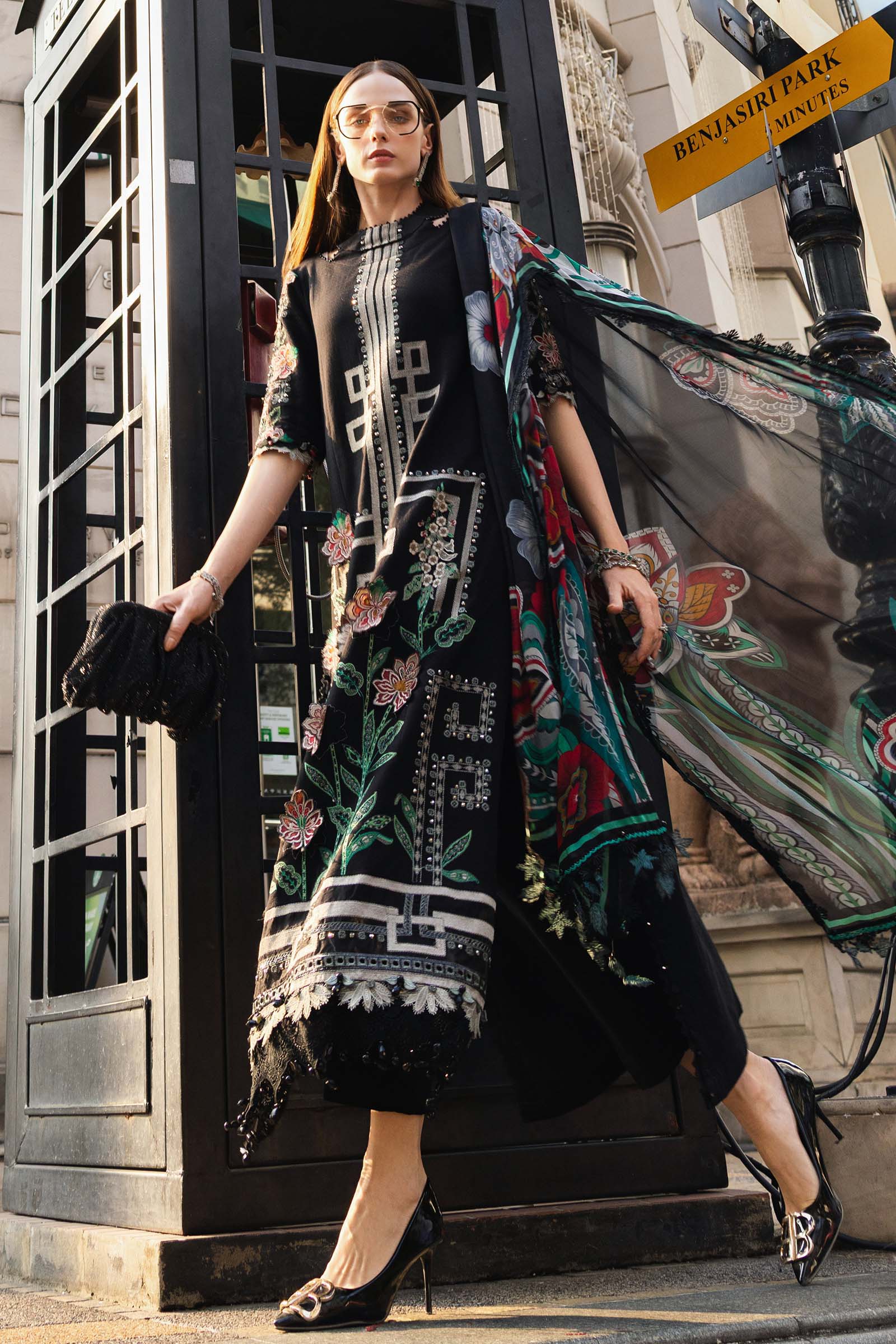 Buy from khaslibaas mariab Luxury lawn Eid II - 3 piece unstitched embroidered lawn suit for women ( D-02).choose good quality brands like Maria b Sobia Nazir Various Pakistani branded dresses summer fabric, elegant design, perfect for casual & formal wear.delivery available in UK, USA,Australia, Canada, UAE, Dubai and other countries... 